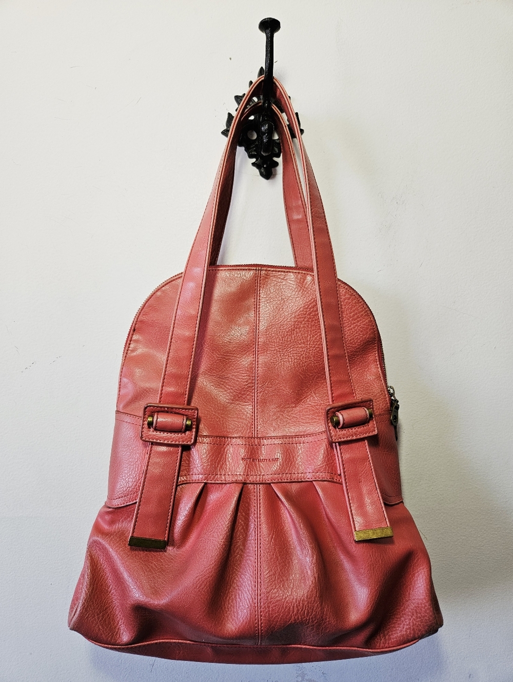 Matt & Nat Large Vegan Leather Shoulder Tote Bag Slouch Purse